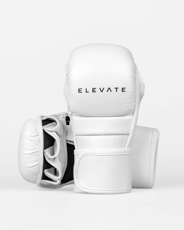 Elevate MMA Sparring Handschoenen Prime - Wit/Zwart
