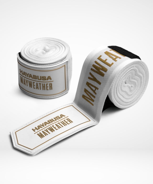 Hayabusa x Mayweather Bandages Deluxe - Wit/Goud