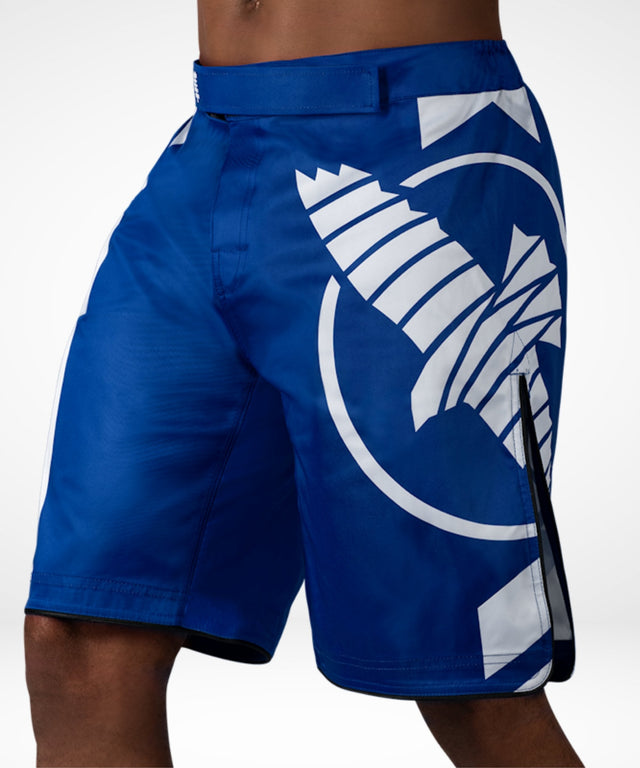 Spodenki MMA Hayabusa Icon Lang – Niebieskie/Białe