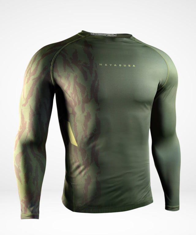 Hayabusa Apex Long-Sleeve Rash Guard - Tactical Green