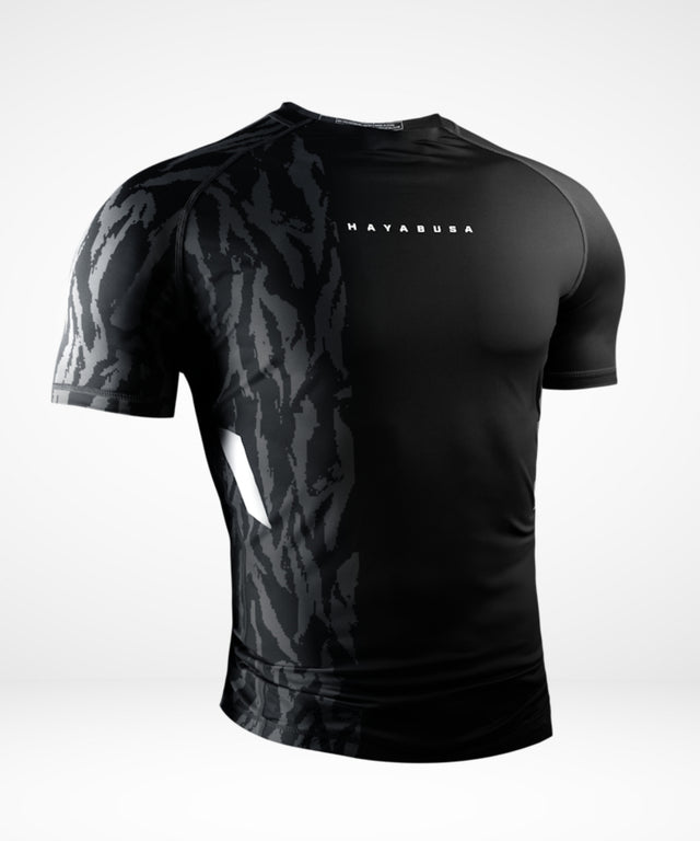Hayabusa Apex Short-Sleeve Rash Guard - Carbon Black