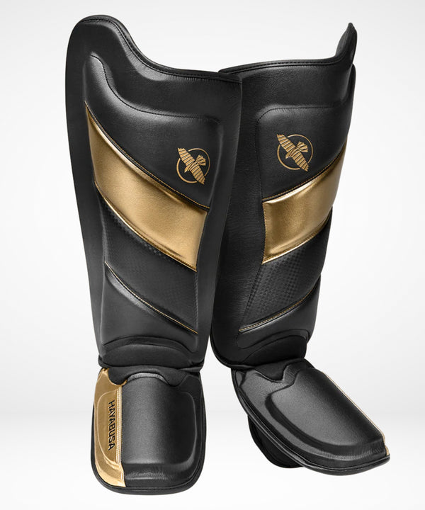 Hayabusa Scheenbeschermers T3 - Zwart/Goud