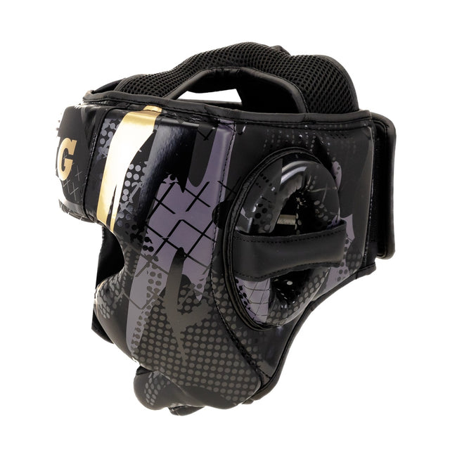 King Pro Boxing Headguard KPB/HG Shogun - Black/Gold