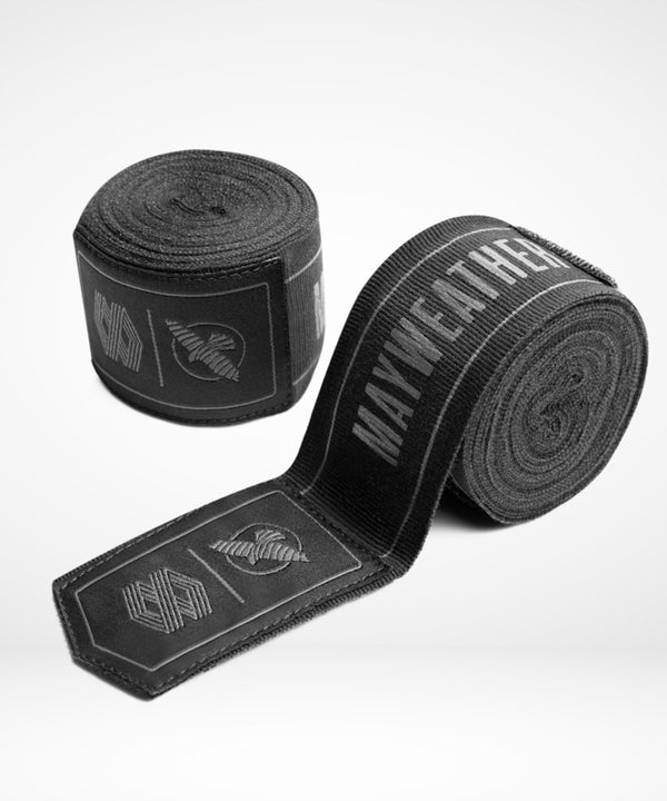 Hayabusa x Mayweather Bandages Stretch - Zwart/Grijs