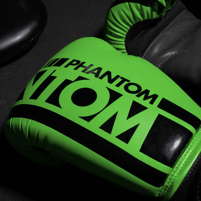 Gants de boxe Phantom Athletics APEX – Vert Néon