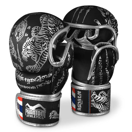 Phantom Athletics MMA Handschoenen Sparring Muay Thai - Zwart/Zilver