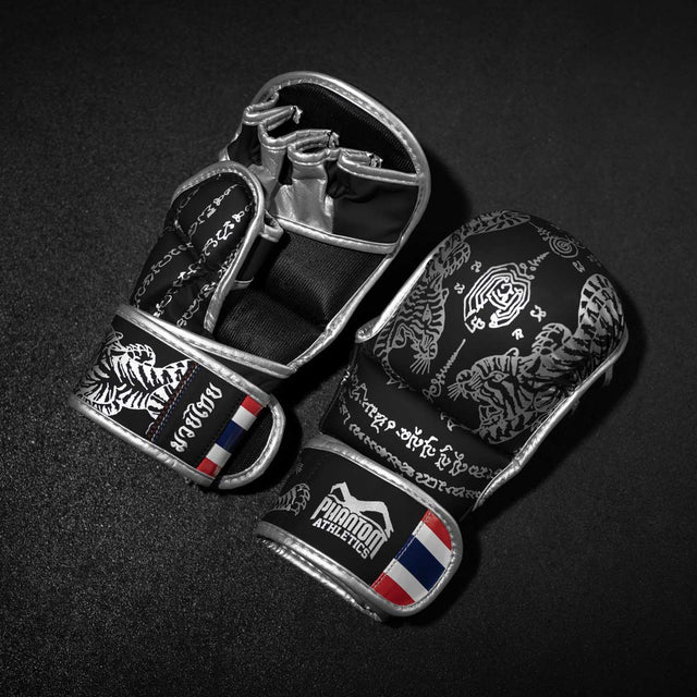 Phantom Athletics MMA Handschoenen Sparring Muay Thai - Zwart/Zilver