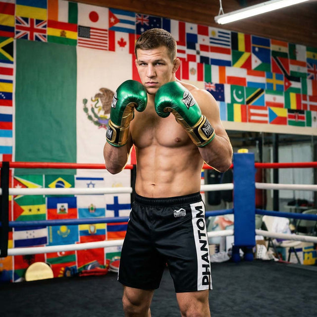 Gants de boxe Phantom Athletics Mexico – Vert/Or
