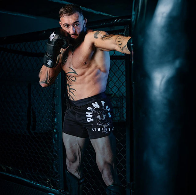 Spodenki MMA Phantom Athletics Fusion Dobermann – Czarne
