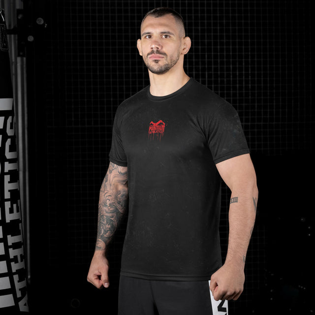 Phantom Athletics Trainingsshirt EVO+ Bloodshade - Zwart/Rood
