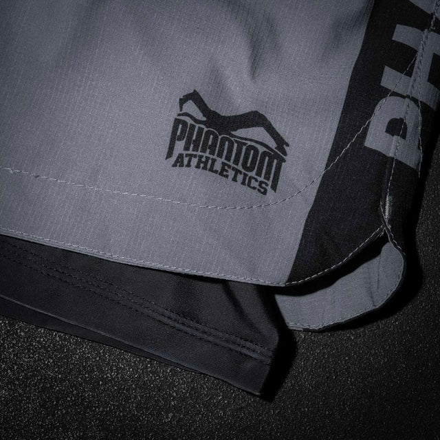 Phantom Athletics Compressie Shorts Fusion 2in1 Apex - Grijs