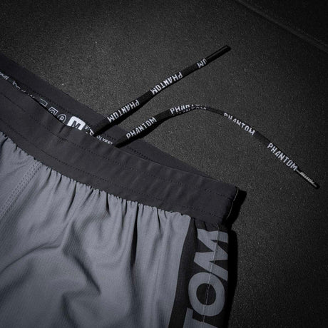 Pantaloncini a compressione Phantom Athletics Fusion 2in1 Apex – Grigio