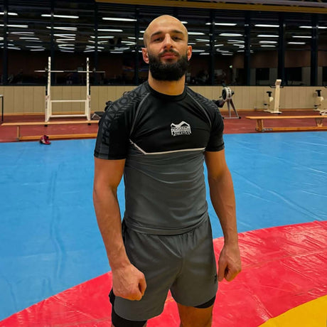 Pantaloncini a compressione Phantom Athletics Fusion 2in1 Apex – Grigio