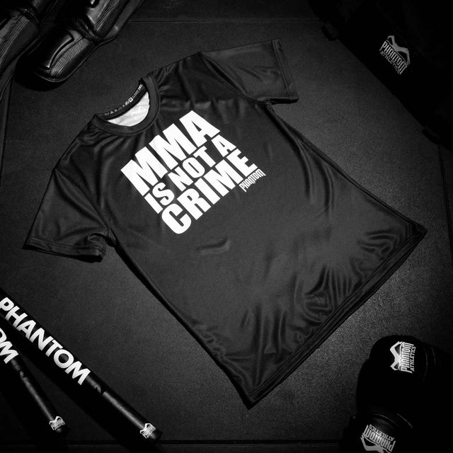 Phantom Athletics T-Shirt EVO MMA Is Not A Crime - Zwart