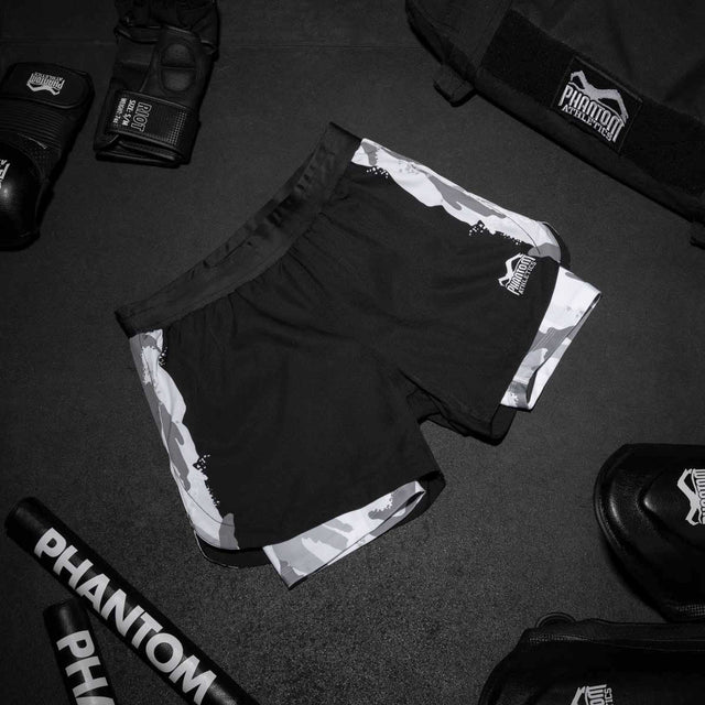 Spodenki MMA Phantom Athletics Fusion 2in1 – Zielone/Czarne