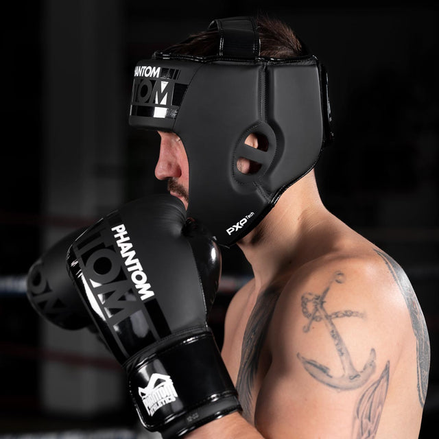 Phantom Athletics Hoofdbeschermer Apex Open Face - Zwart