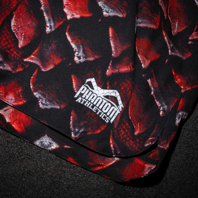 Spodenki MMA Phantom Athletics Fusion Red Dragon – Czerwone