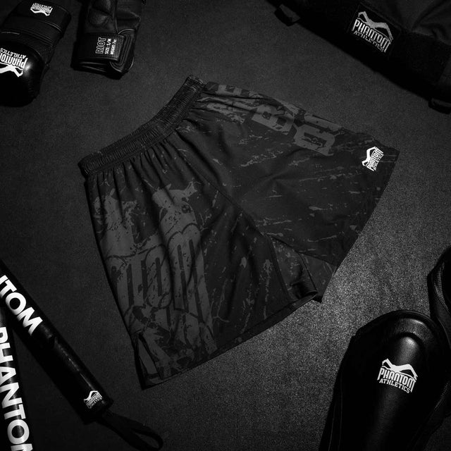 Spodenki MMA Phantom Athletics EVO – Czarne/Czerwone/Złote