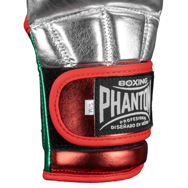 Guantes de MMA Phantom Athletics Mexico – Plata/Verde/Rojo