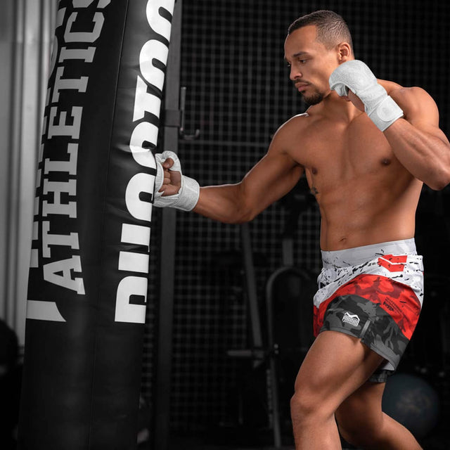 Mănuși MMA de sparring Phantom Athletics Muay Thai – Alb Frost
