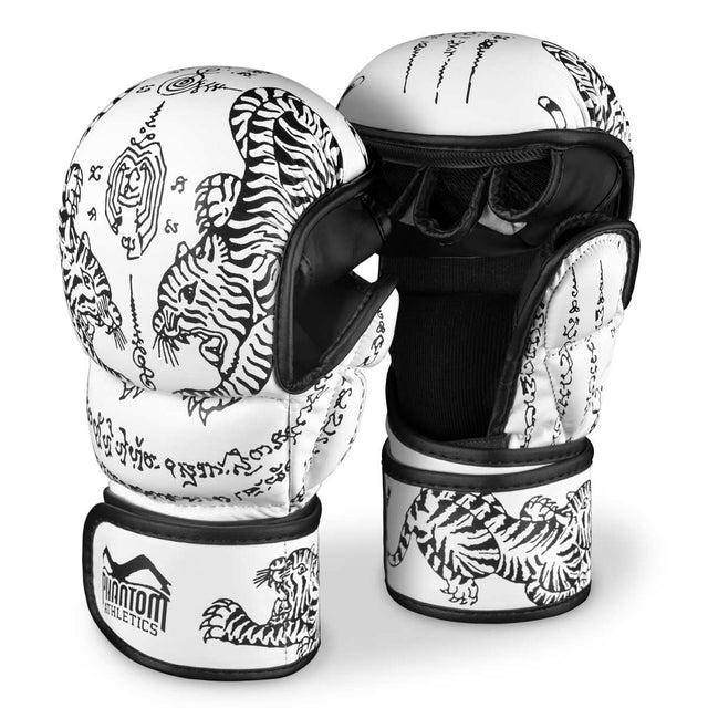 Phantom Athletics MMA Handschoenen Sparring Muay Thai - Zwart/Zilver