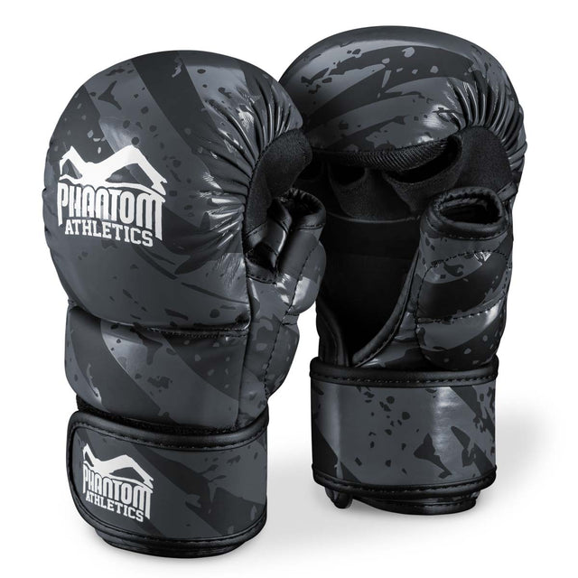 MMA rukavice Phantom Athletics Camo Tiger – Šedé