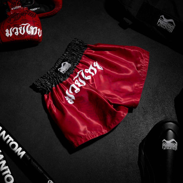 Phantom Athletics Muay Thai Shorts Sak Yant - Rood