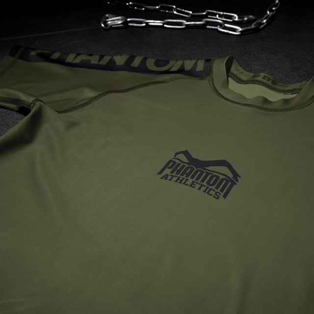 Phantom Athletics Rashguard EVO Apex Korte Mouwen - Army
