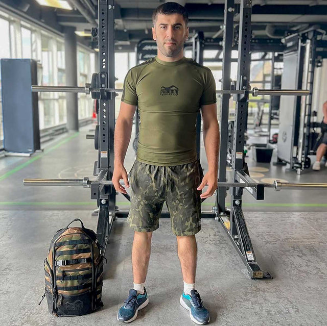 Phantom Athletics Rashguard EVO Apex Korte Mouwen - Army