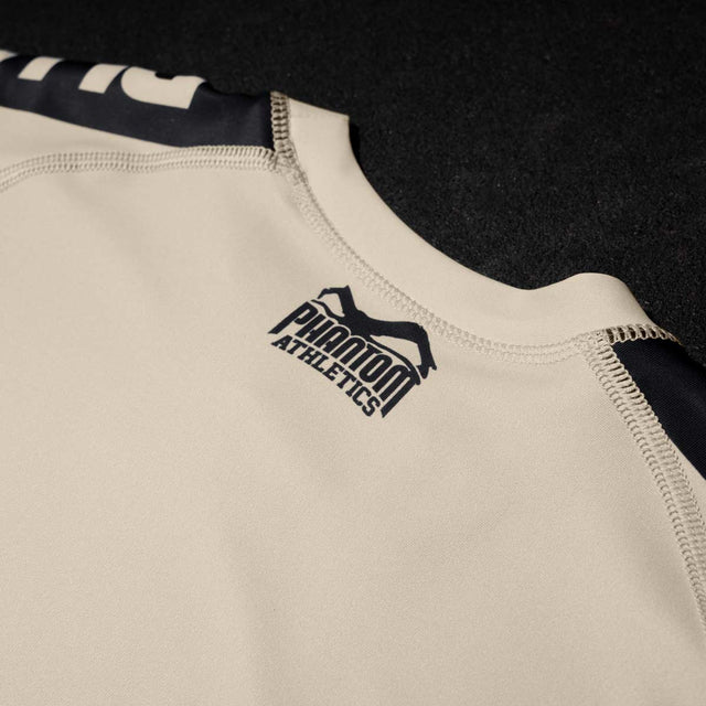 Phantom Athletics Rashguard EVO Apex Korte Mouwen - Zand