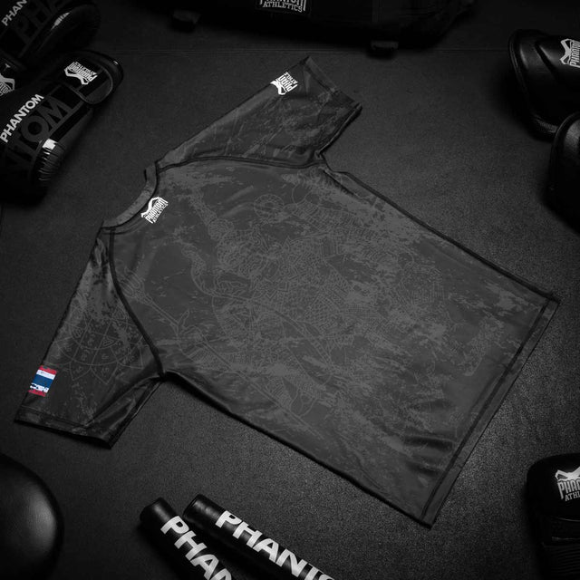 Rashguard Phantom Athletics Muay Thai – Czarny/Szary