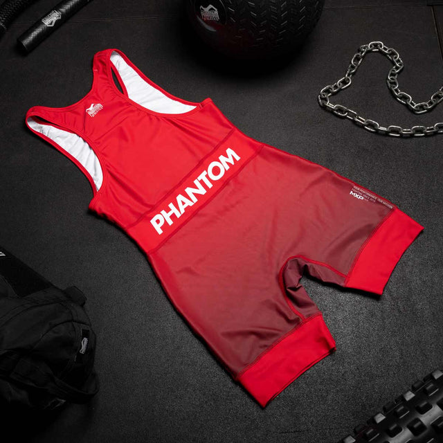 Phantom Athletics Worstelsinglet Apex - Rood