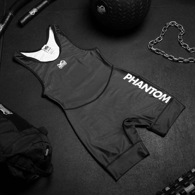 Phantom Athletics Worstelsinglet Apex - Zwart