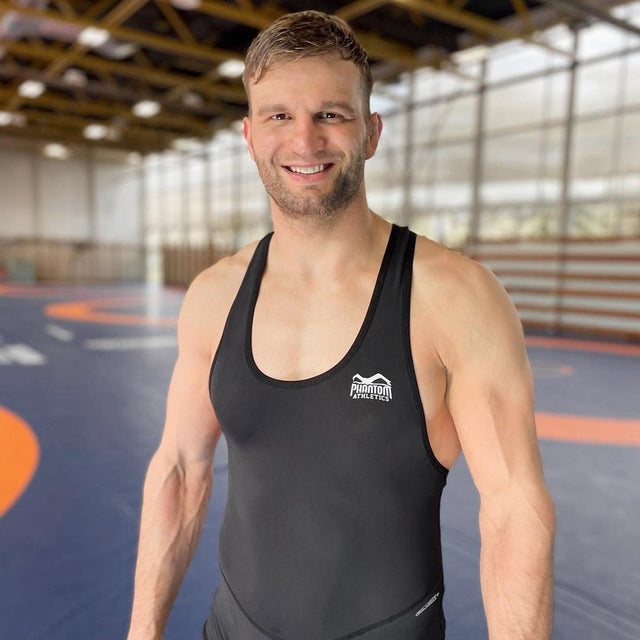 Phantom Athletics Worstelsinglet Apex - Zwart