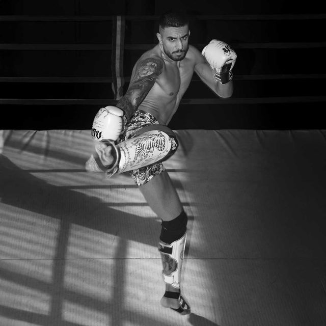 Phantom Athletics Scheenbeschermers Muay Thai - Wit/Goud