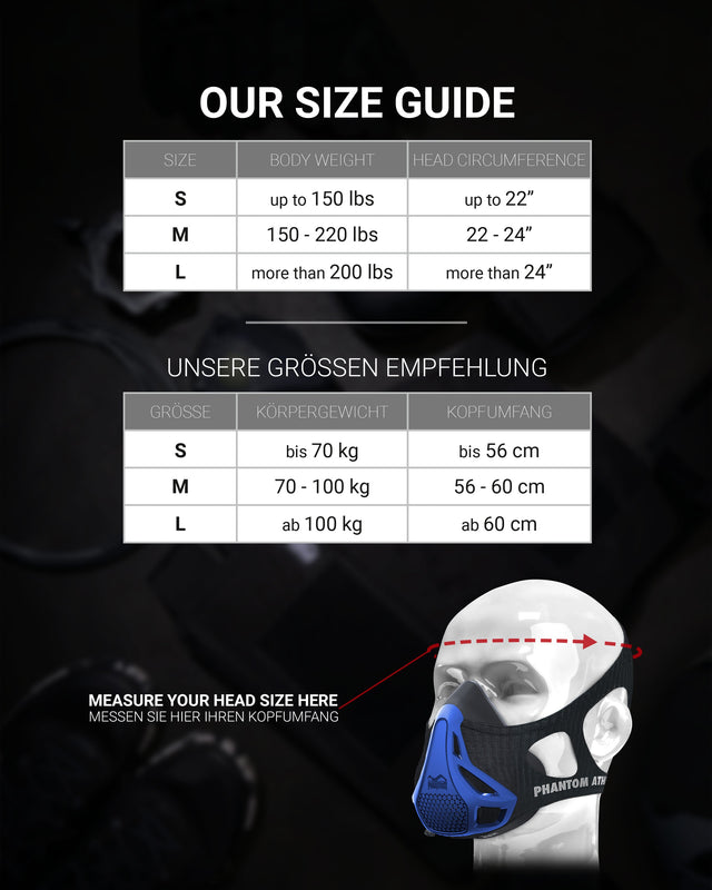 Phantom Athletics Trainingsmasker Mystery Mask - Blauw