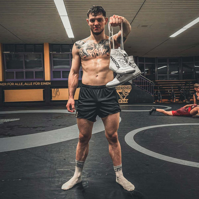 Buty zapaśnicze Phantom Athletics Combat – Białe