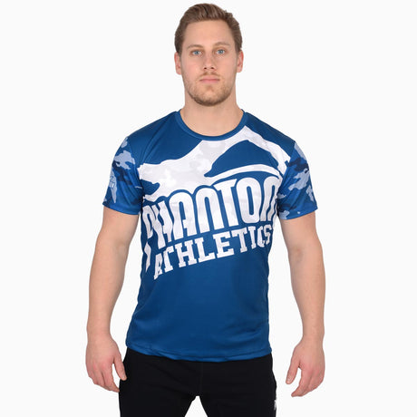 T-shirt d'entraînement Phantom Athletics EVO Warfare – Bleu marine camo