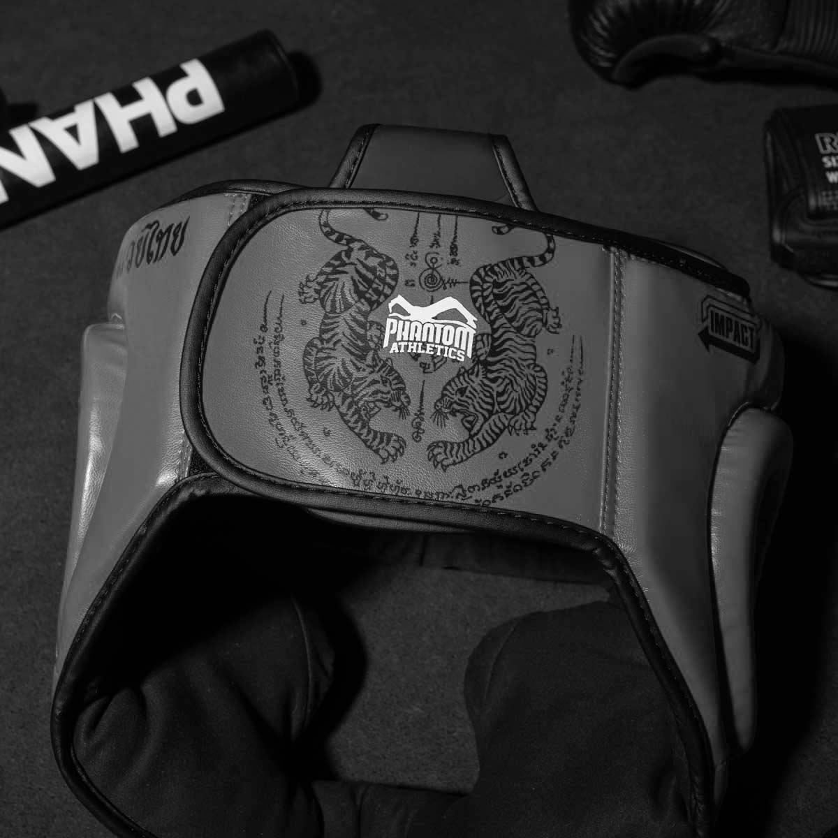 Phantom Athletics Hoofdbeschermer Muay Thai - Grijs