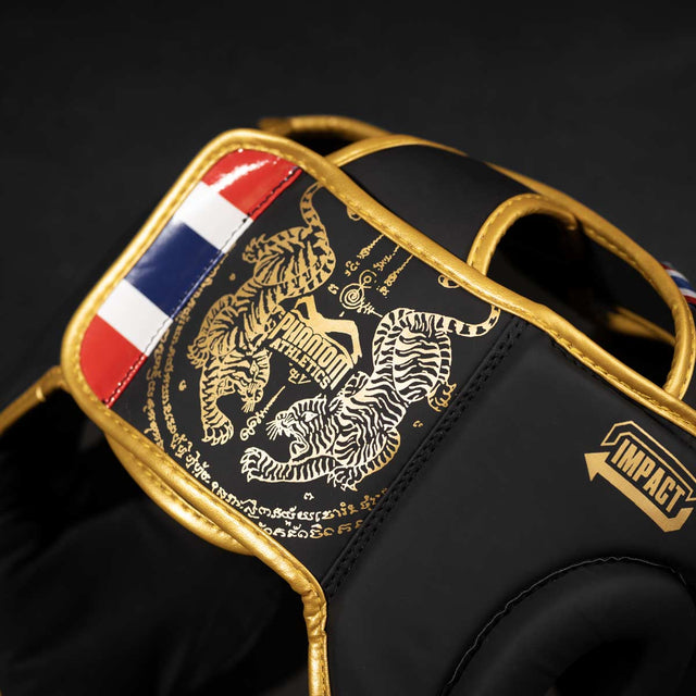 Phantom Athletics Hoofdbeschermer Muay Thai - Zwart/Goud