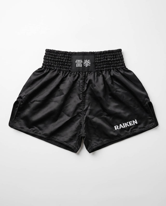 Spodenki Muay Thai Raiken KAZE – Czarne