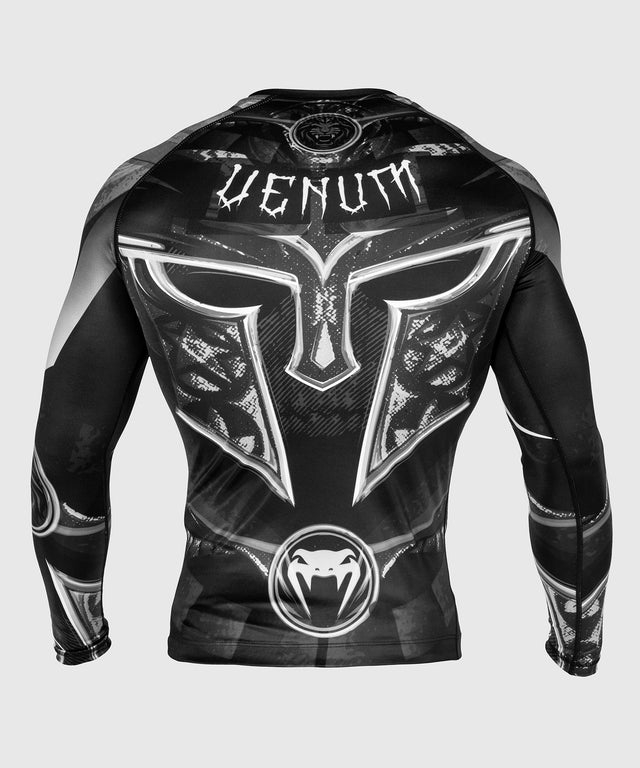 Venum Rashguard Gladiator 3.0 Lange Mouwen - Sort/Grå/Hvid