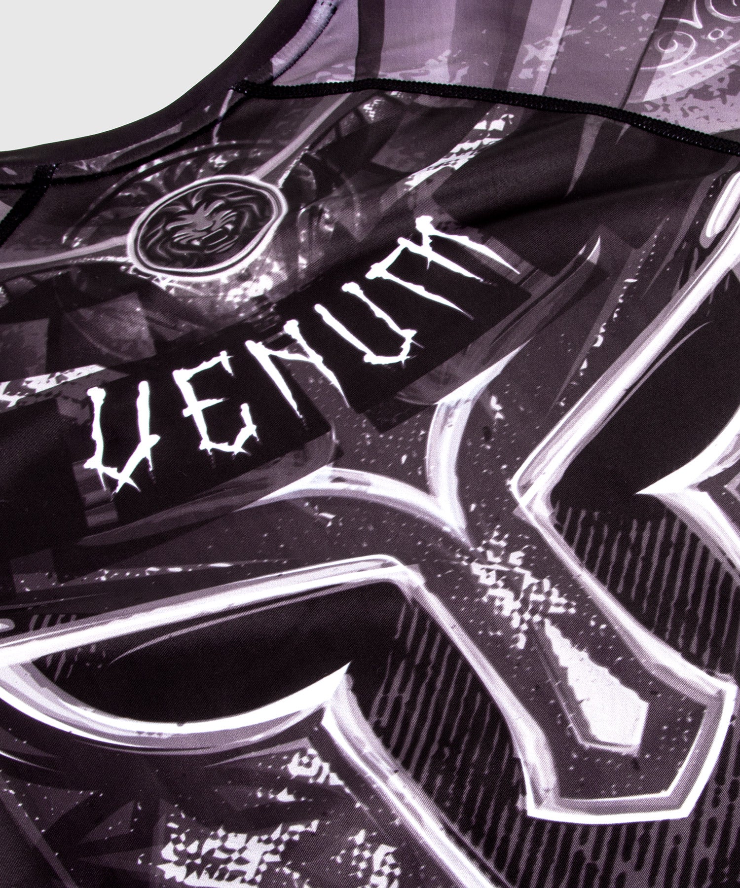 Venum Rashguard Gladiator 3.0 Lange Mouwen - Sort/Grå/Hvid