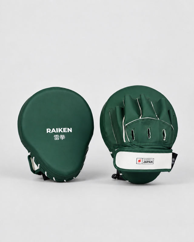 Manoplas de boxe Raiken KAZE – Verde/Branco