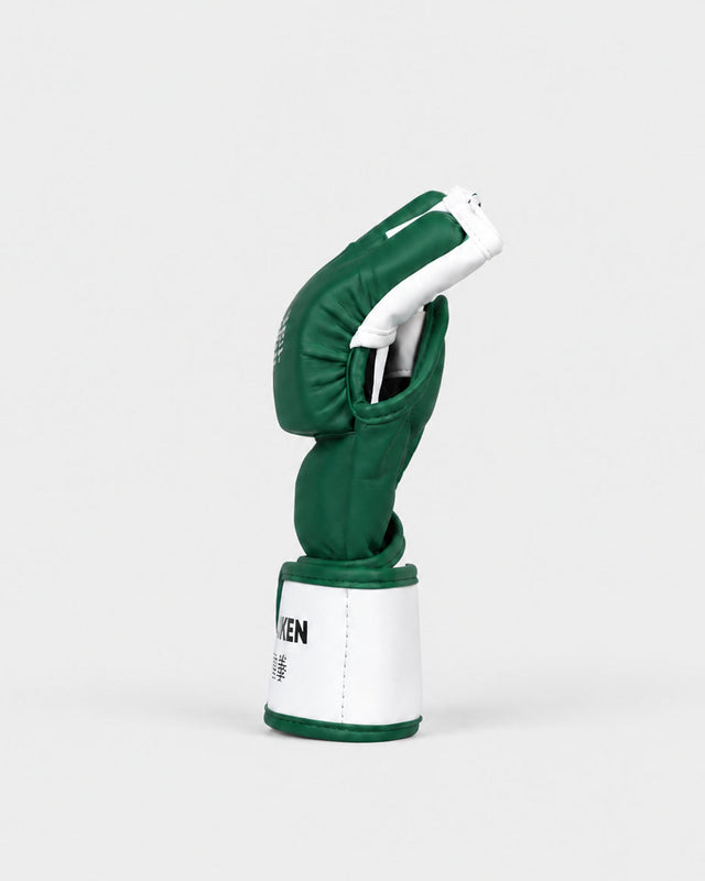 Gants de MMA Raiken KAZE – Vert/Blanc