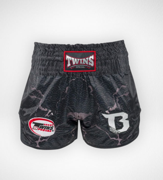Twins Muay Thai Shorts TBT6 - Black/Gray