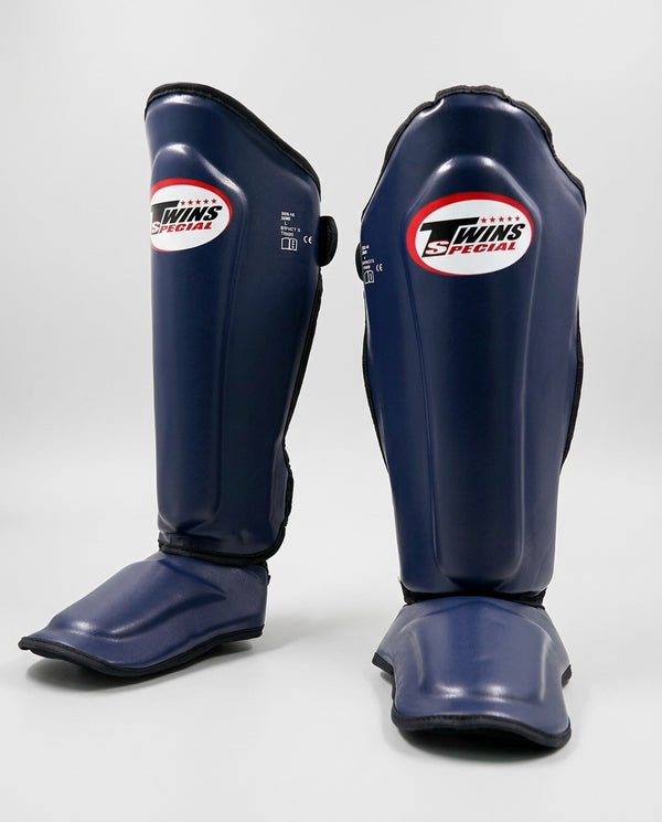 Twins Kickboxing Shin Guards SGL7 - Navy Blue