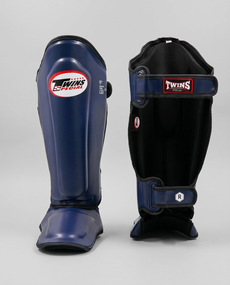 Twins Kickboxing Shin Guards SGL7 - Navy Blue