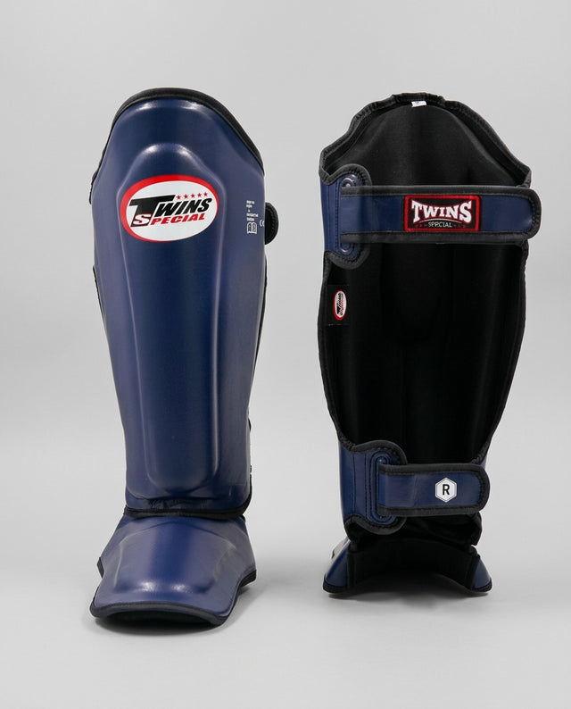 Twins Kickboxing Shin Guards SGL7 - Navy Blue