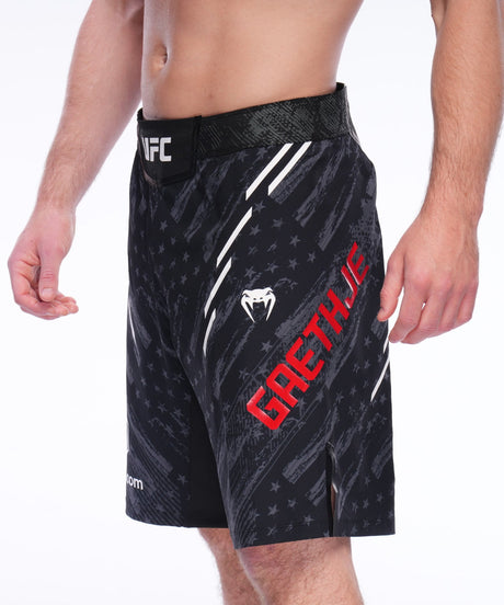 Calções de MMA Venum UFC Unrivaled Justin Gaethje – Preto